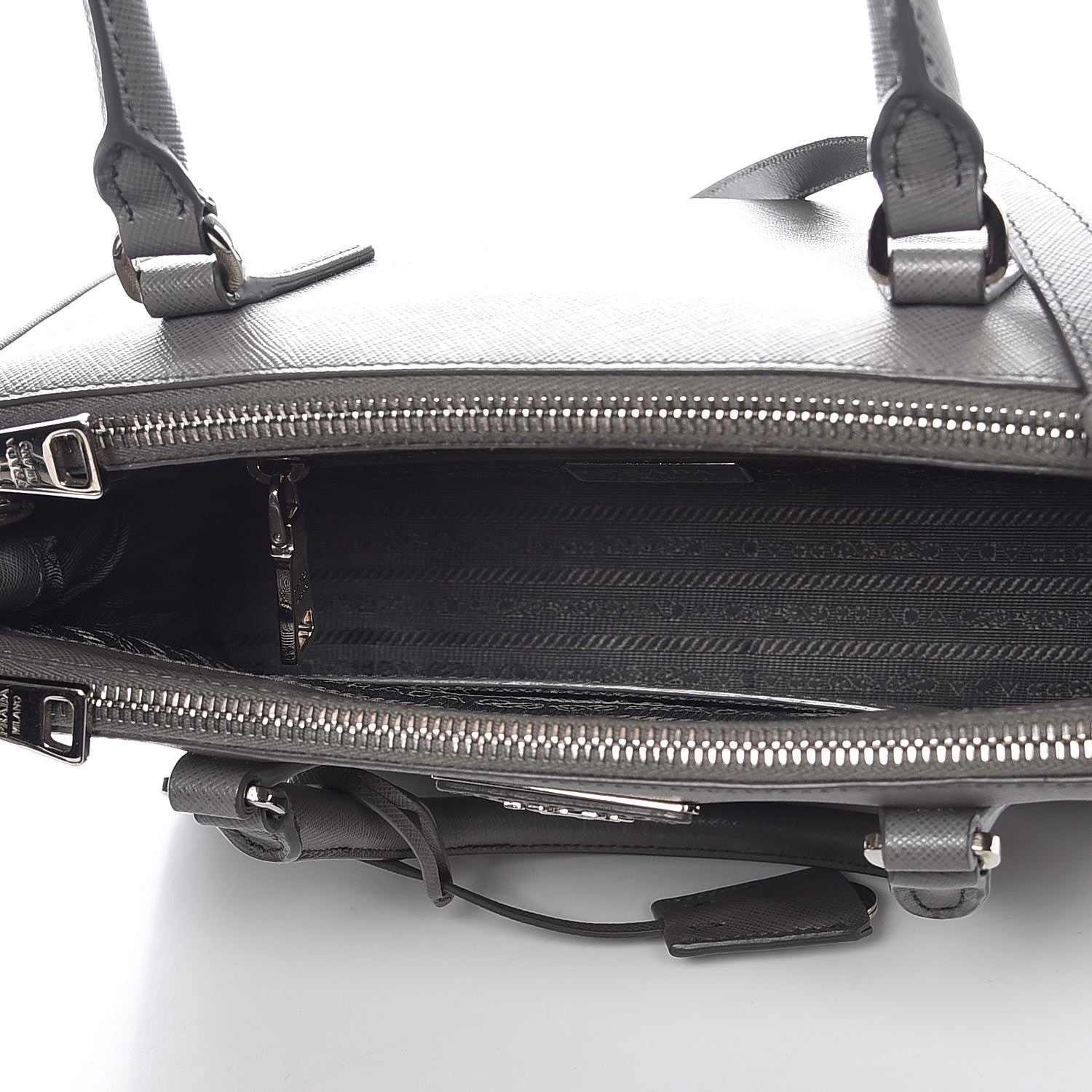 Prada Saffiano Small Galleria Double Zip Tote Marmo 5 of 6