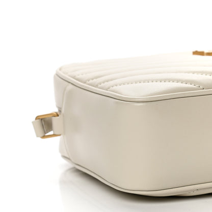 Saint Laurent Calfskin Matelasse Monogram Lou Camera Bag Crema Soft 9 of 10