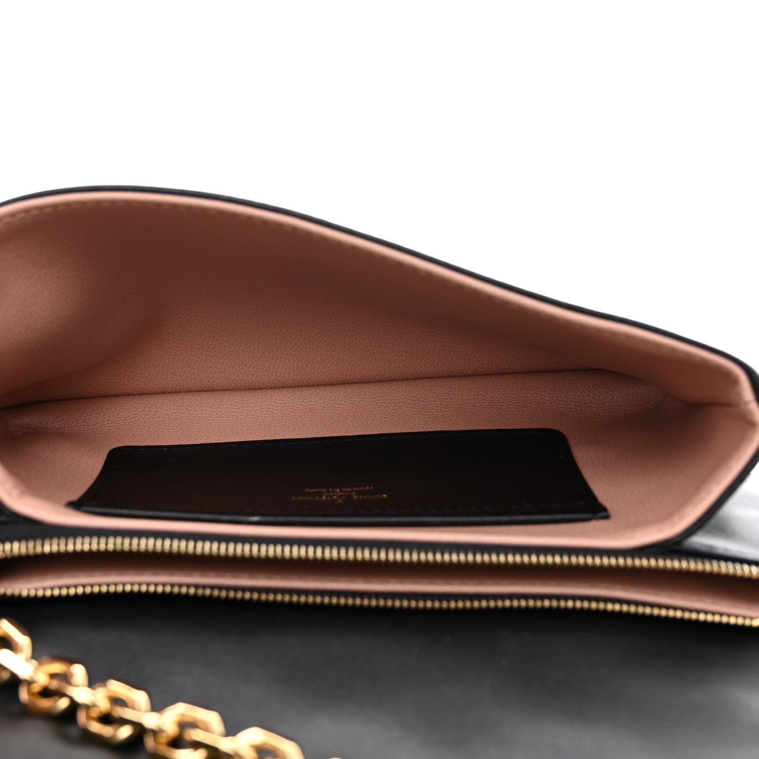 Louis Vuitton Lambskin Embossed Monogram Pochette Coussin Black 5 of 15