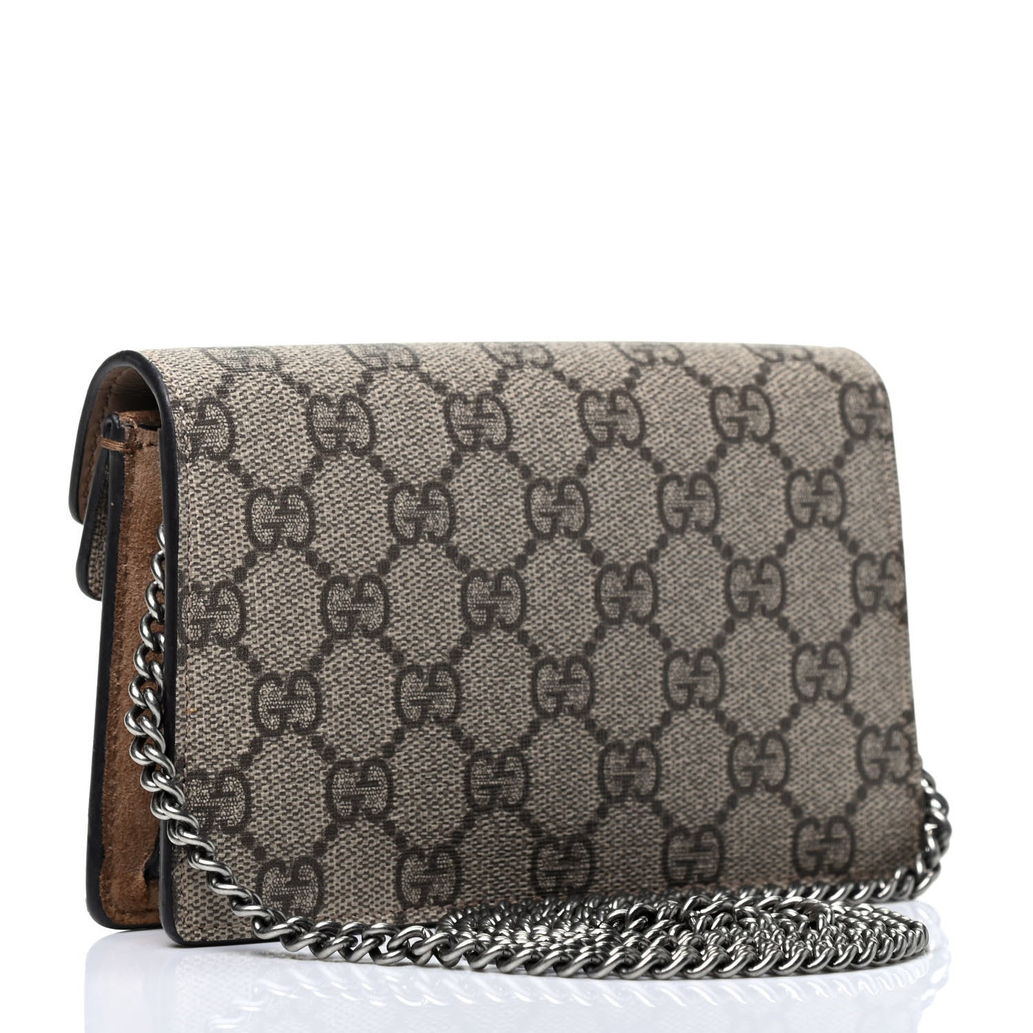 Gucci GG Supreme Monogram Super Mini Dionysus Shoulder Bag Taupe 2 of 4