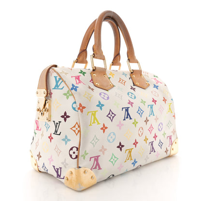 Louis Vuitton Monogram Multicolor Speedy 30 White 3 of 12
