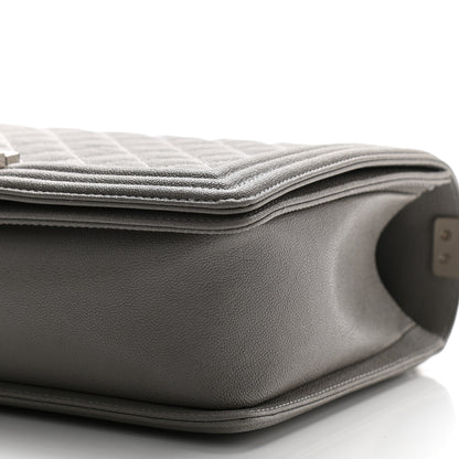 Chanel Caviar Quilted New Medium Boy Flap Grey 10 of 11