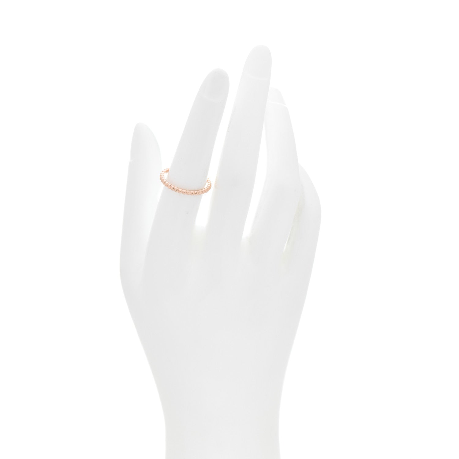 Van Cleef & Arpels 18K Rose Gold Small Perlee Ring 54 6.75 2 of 5