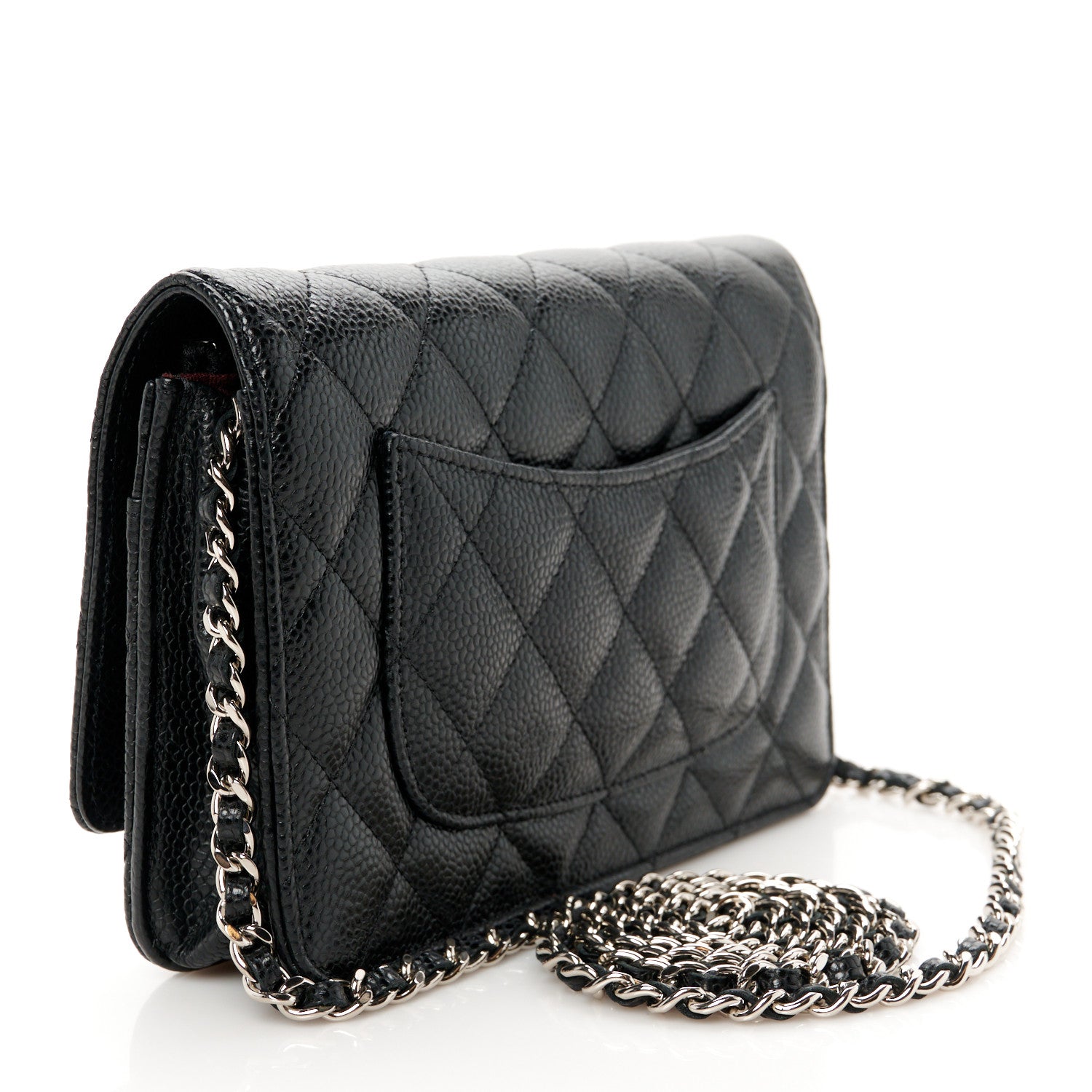 Chanel Caviar Quilted Wallet On Chain WOC Black 2 of 11
