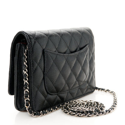 Chanel Caviar Quilted Wallet On Chain WOC Black 2 of 11