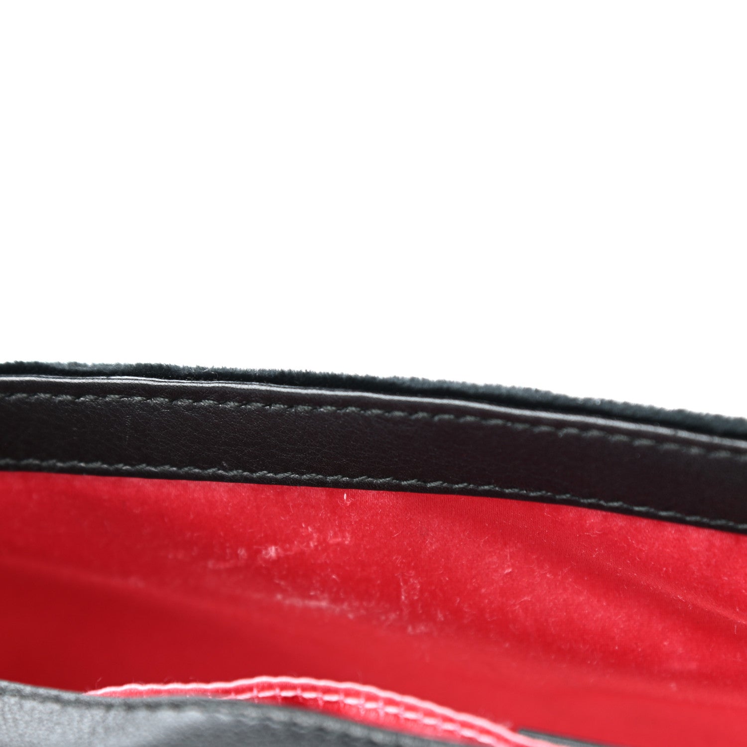 Gucci Velvet Matelasse Mini GG Marmont Shoulder Bag Black 8 of 11