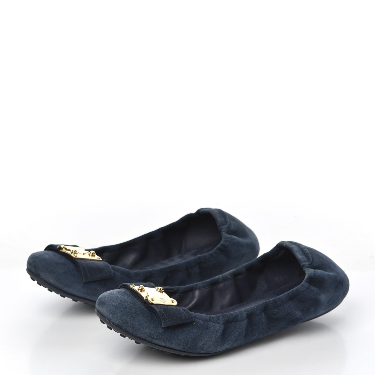 Suede S-Lock Ballerina Flats 39 Marine