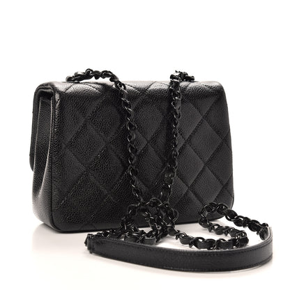 Chanel Caviar Quilted Incognito Mini Square Flap Black 3 of 10