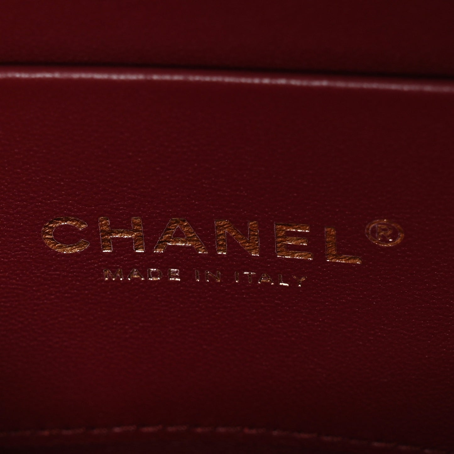 Calfskin Crocodile Embossed Clutch Burgundy