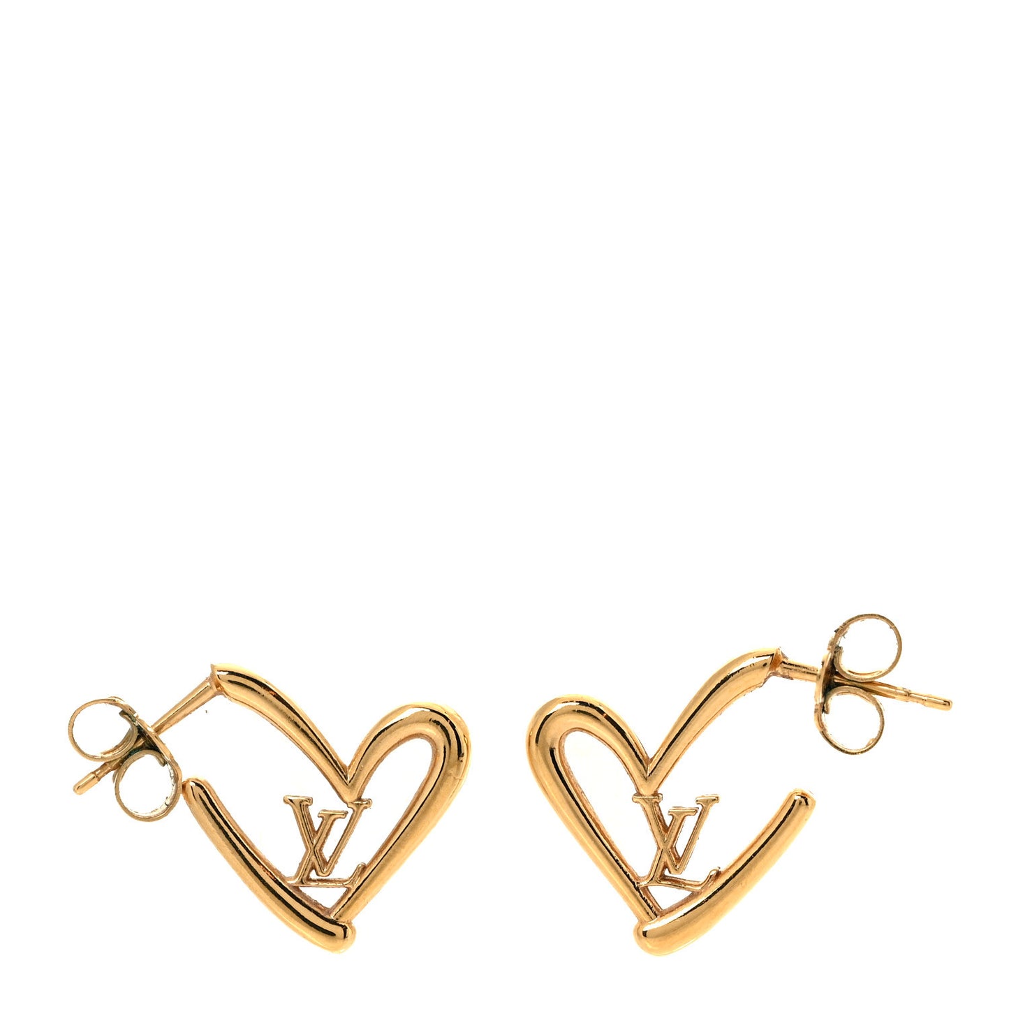 Fall In Love Heart Earrings PM Gold