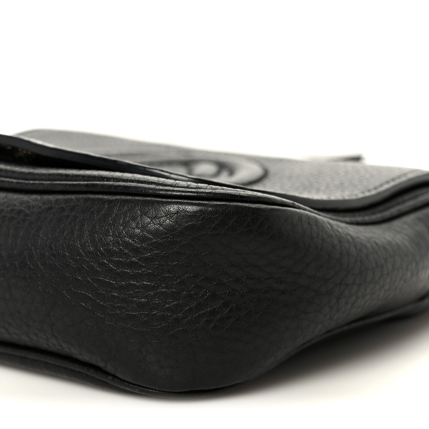 Gucci Pebbled Calfskin Small Soho Flap Crossbody Black 11 of 11