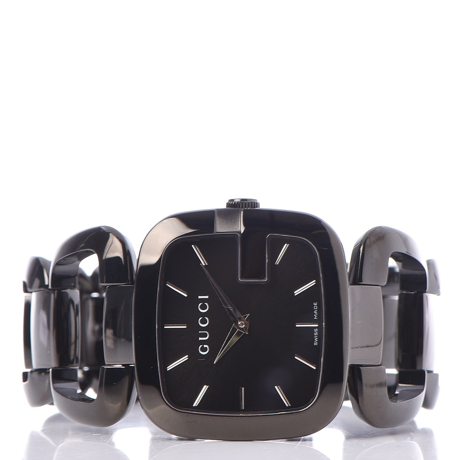 Gucci PVD Stainless Steel 32mm G-Gucci Square Quartz Watch Black 3 of 7