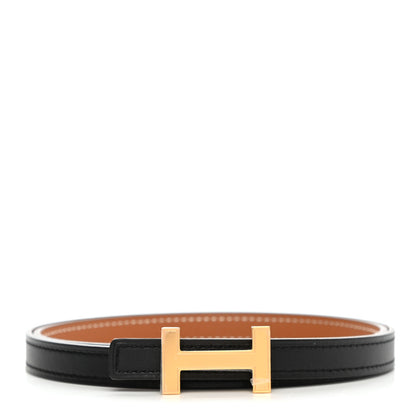 Hermes Swift Epsom 13mm Focus Belt 70 Black Gold 1 of 6