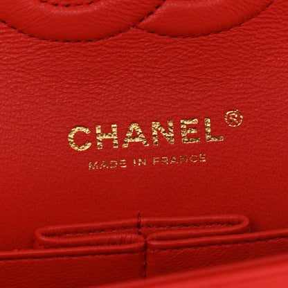 Chanel Lambskin Quilted Medium Double Flap Red 6 of 11