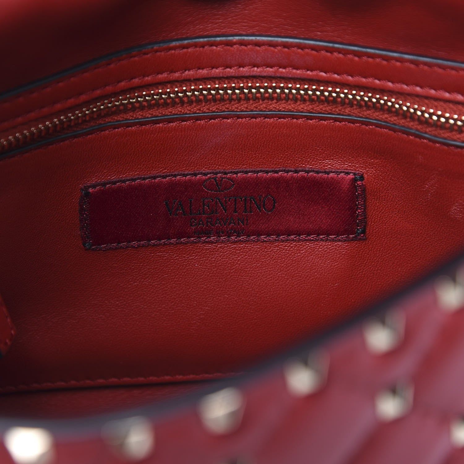 Valentino Garavani Nappa Medium Rockstud Spike Shoulder Bag Rosso Valentino 6 of 10