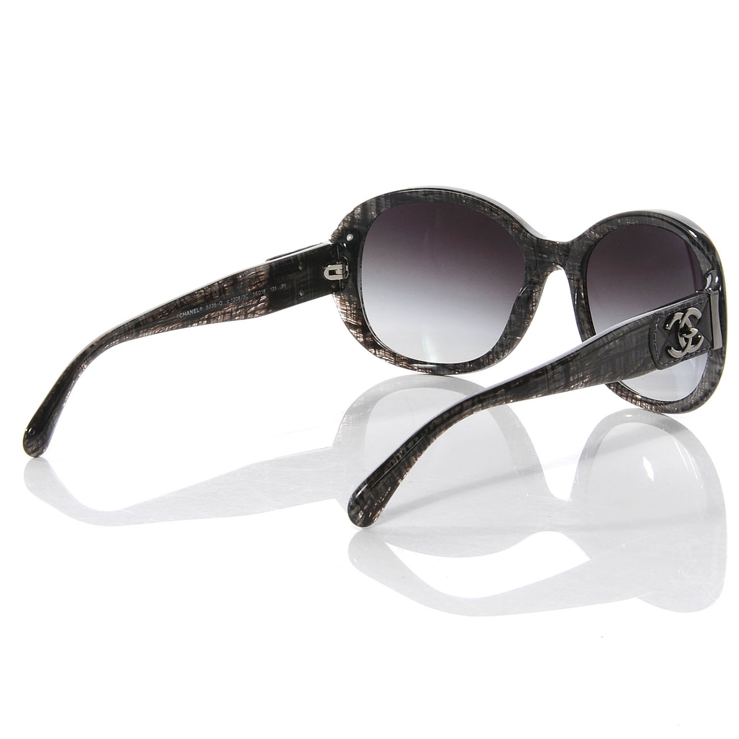 CC Tweed Turnlock Sunglasses 5235 Q Black