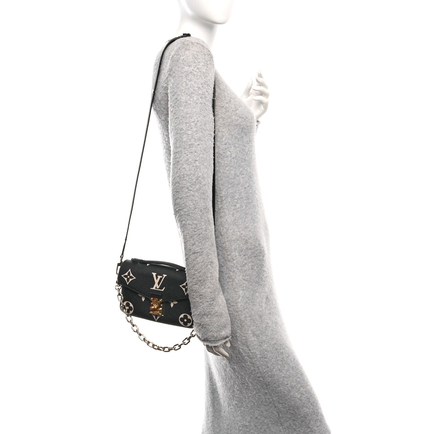 Empreinte Monogram Giant Pochette Metis East West Black Beige