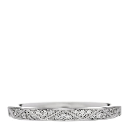 Graff 18K White Gold Diamond Laurence Graff Signature Band Ring 47 4 1 of 5