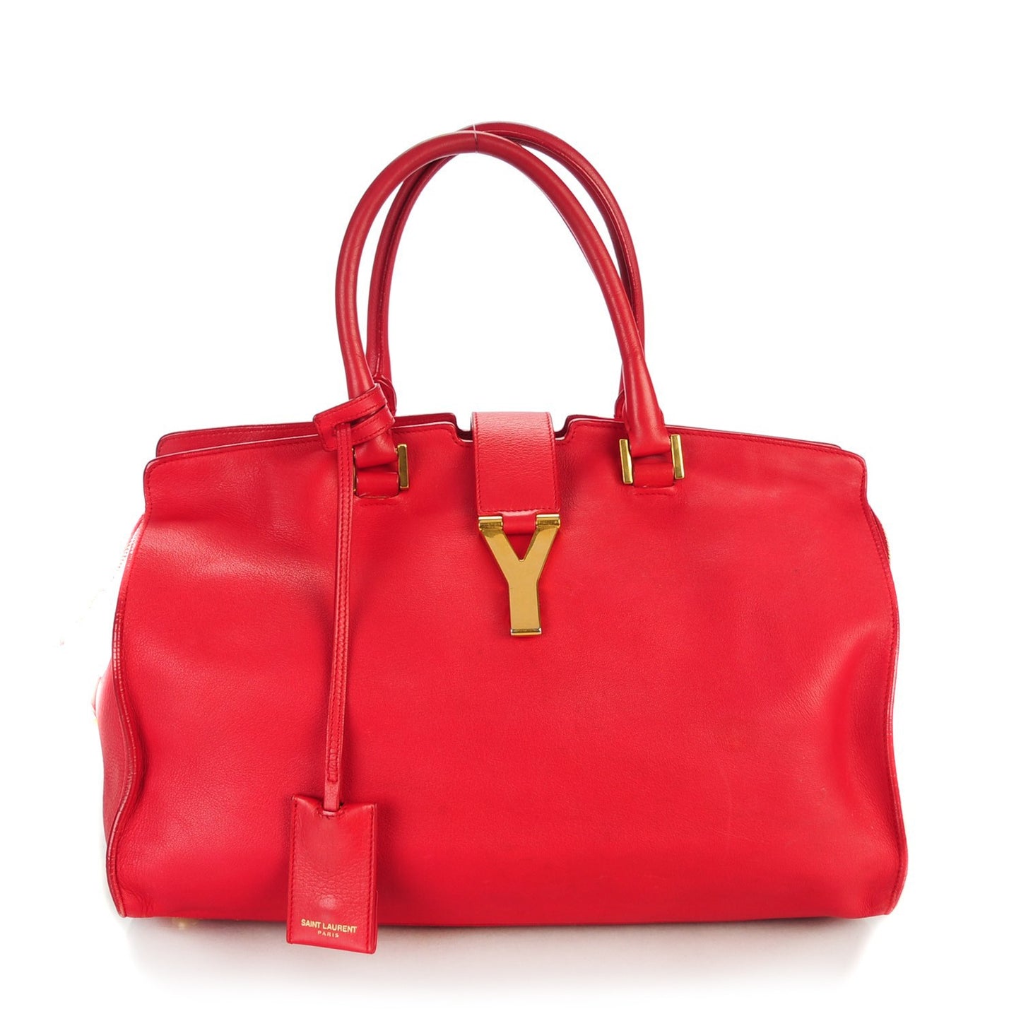 Calfskin Medium Classic Cabas Y Red