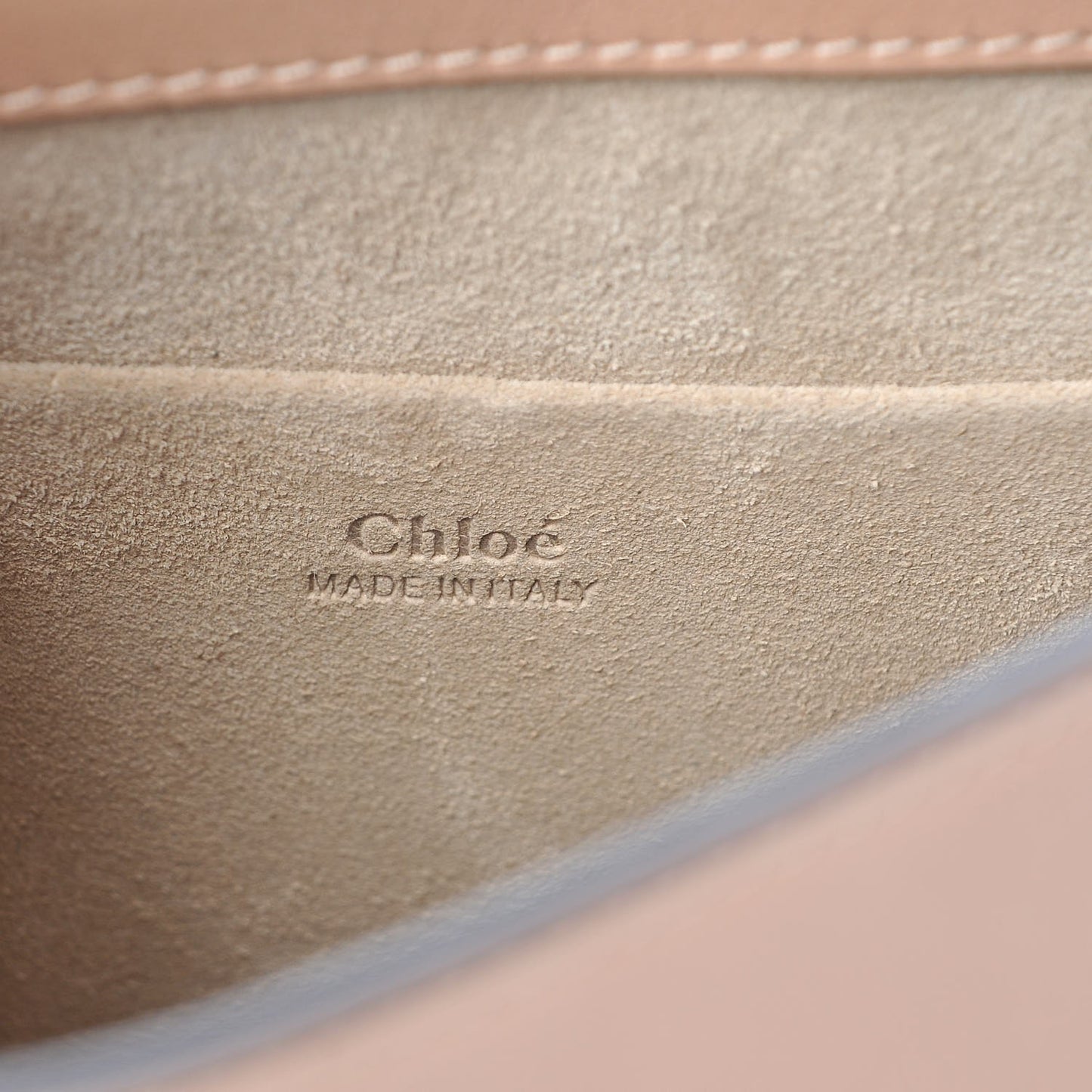 Calfskin Suede Medium Nile Bracelet Bag Biscotti Beige