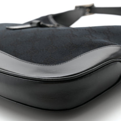 Gucci Monogram Jackie O Hobo Black 10 of 13