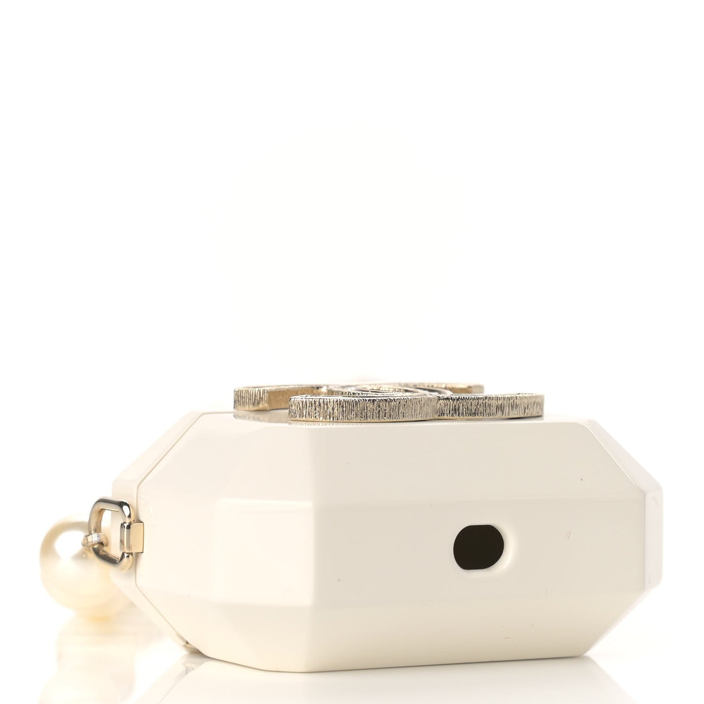 Resin Crystal Pearl Airpod Pro Case Necklace Gold White Pearly Black