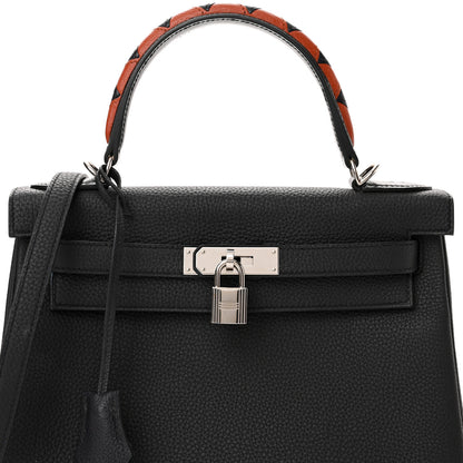 Hermes Togo Au Galop Kelly Retourne 28 Bleu Indigo Black Cuivre 8 of 12