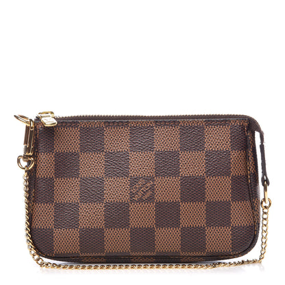 Louis Vuitton Damier Ebene Mini Pochette Accessories 1 of 8