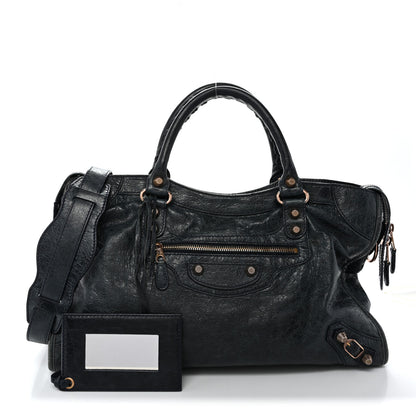 Balenciaga Agneau Giant 12 Rose Gold Hardware City Dark Night 3 of 11