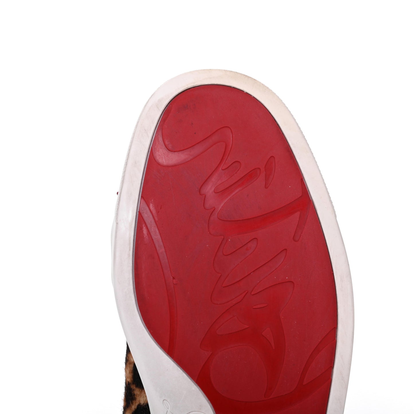 Pony Hair Spikes Orlato Flat Sneakers 38.5 Leopard