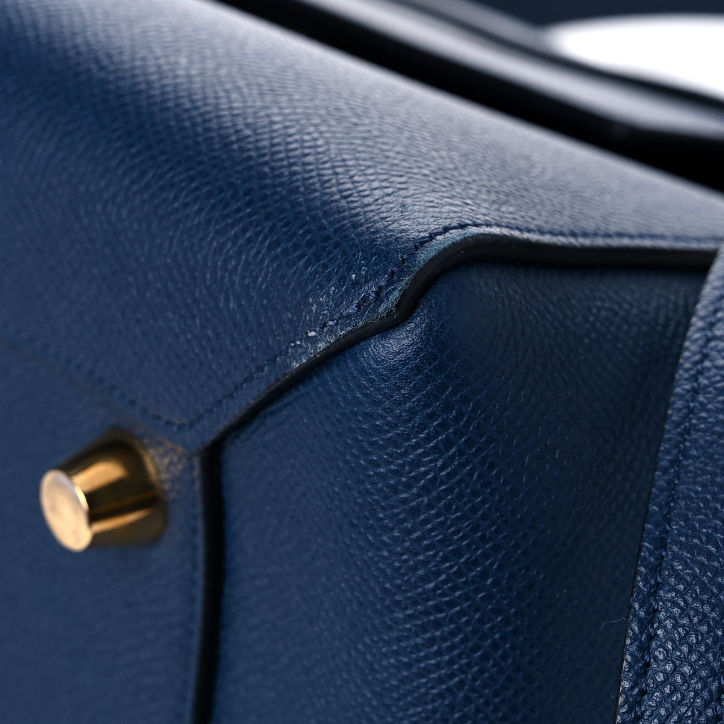 Grained Calfskin Mini Belt Bag Deepsea