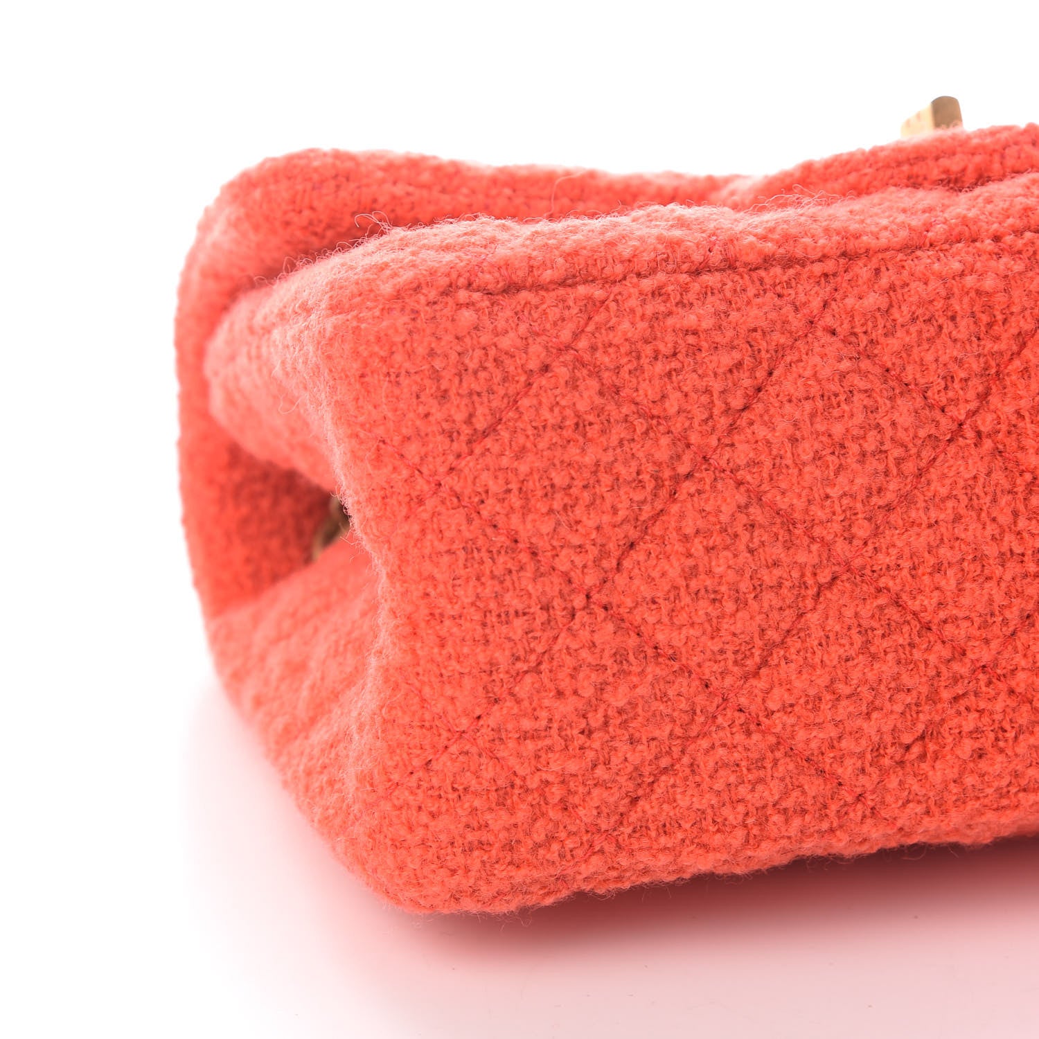 Chanel Tweed Quilted 2.55 Reissue Mini Flap Coral 8 of 9