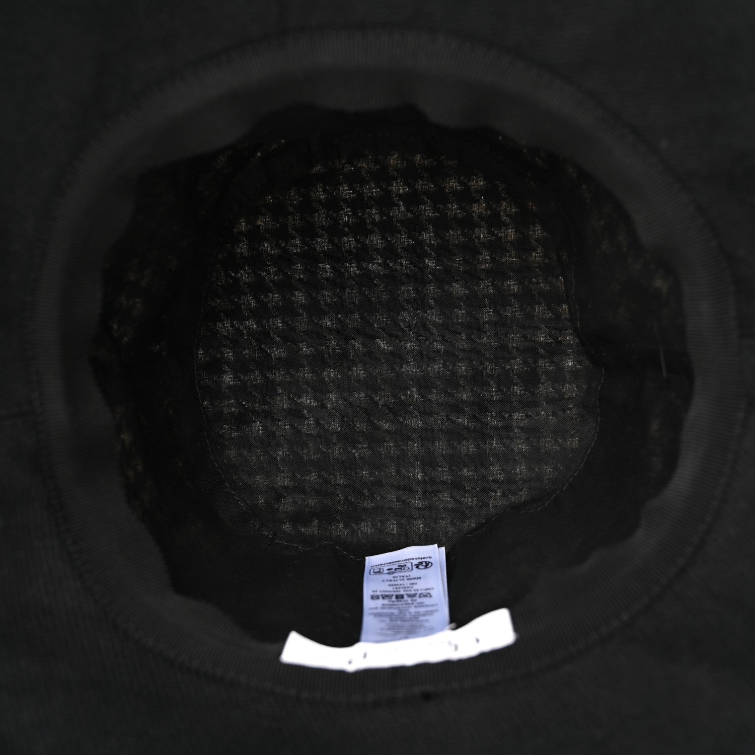 Christian Dior Pied De Poule Bucket Hat 57 Black White 1863339