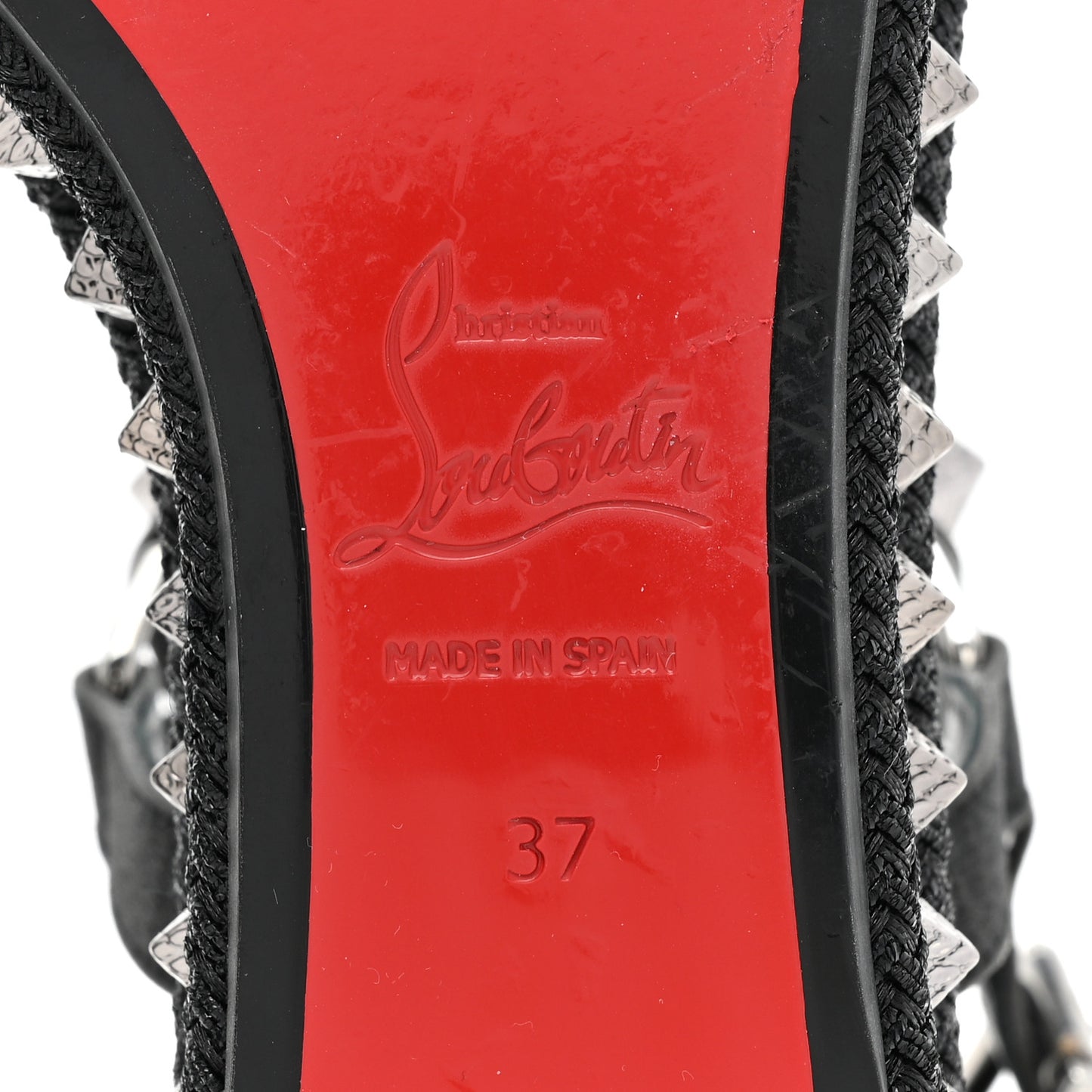 Nappa Mica Pyraclou 60 Platform Sandals 37 Version Black