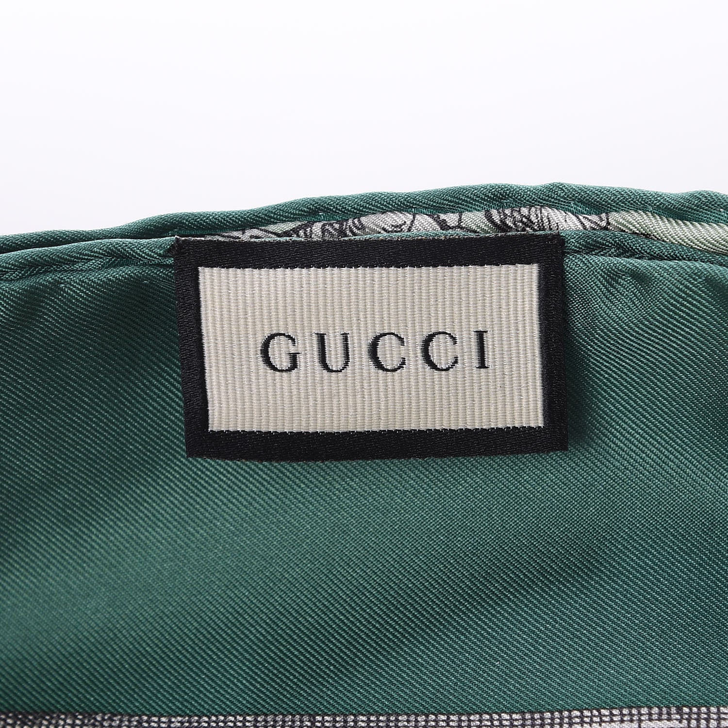 Gucci Silk Twill Wondergardenia Square Scarf Emerald 4 of 5