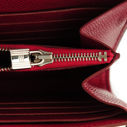 Hermes Epsom Kelly Longue Wallet Rubis 13 of 14