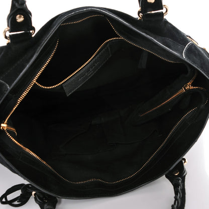 Balenciaga Baby Daim Gold Metallic Edge Hardware City Black 5 of 7