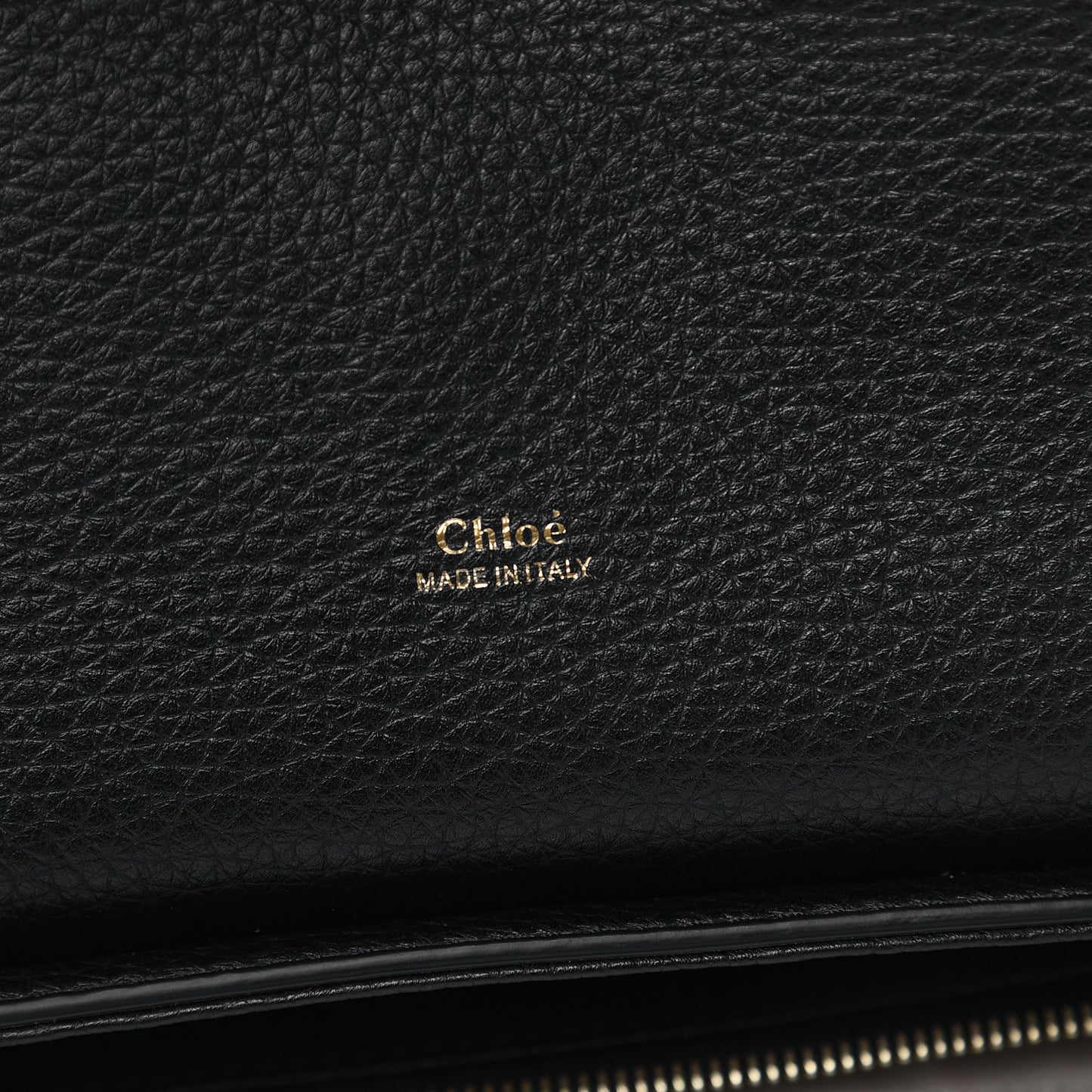 Grained Deerskin Shiny Calfskin Large Aby Day Shoulder Bag Black