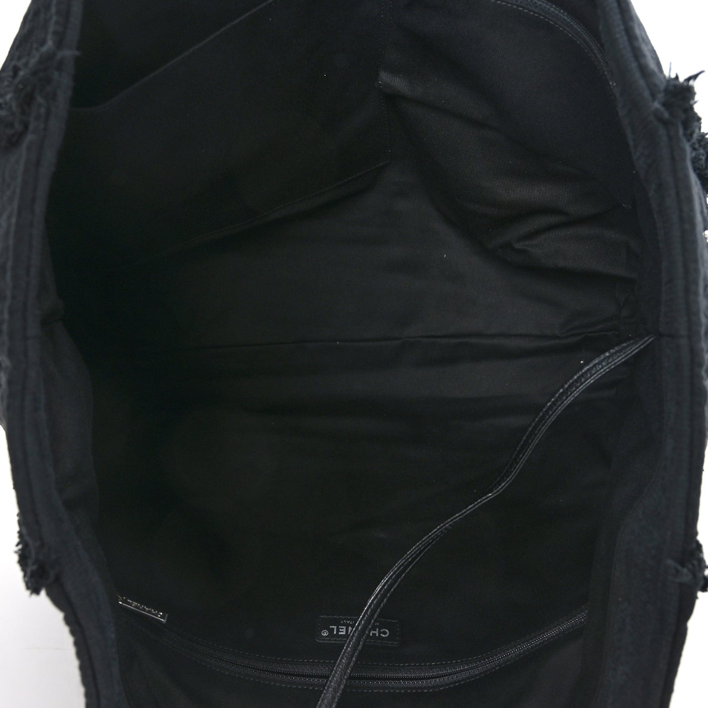 Canvas Extra Large Double Face Shopping Tote Black