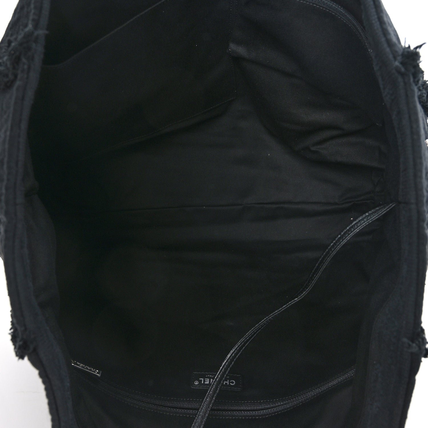 Chanel Canvas Extra Large Double Face Shopping Tote Black 5 of 9