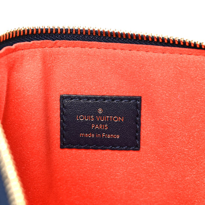 Louis Vuitton Lambskin Embossed Monogram LV Garden Coussin MM Navy Blue 8 of 11