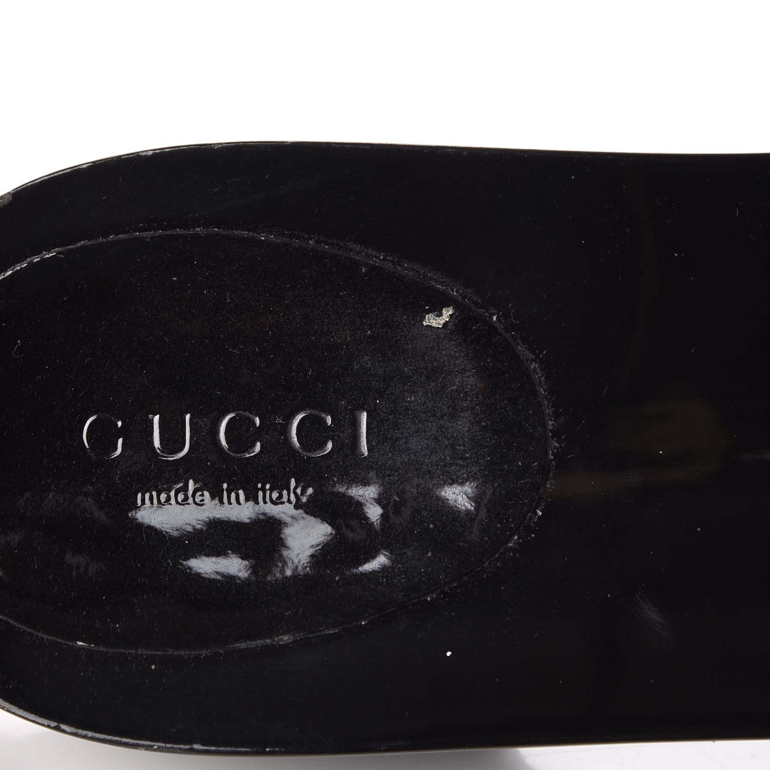 Gucci Vitello Vernice Soft Icon Bit Wood Clogs 8.5 Great White 9 of 12