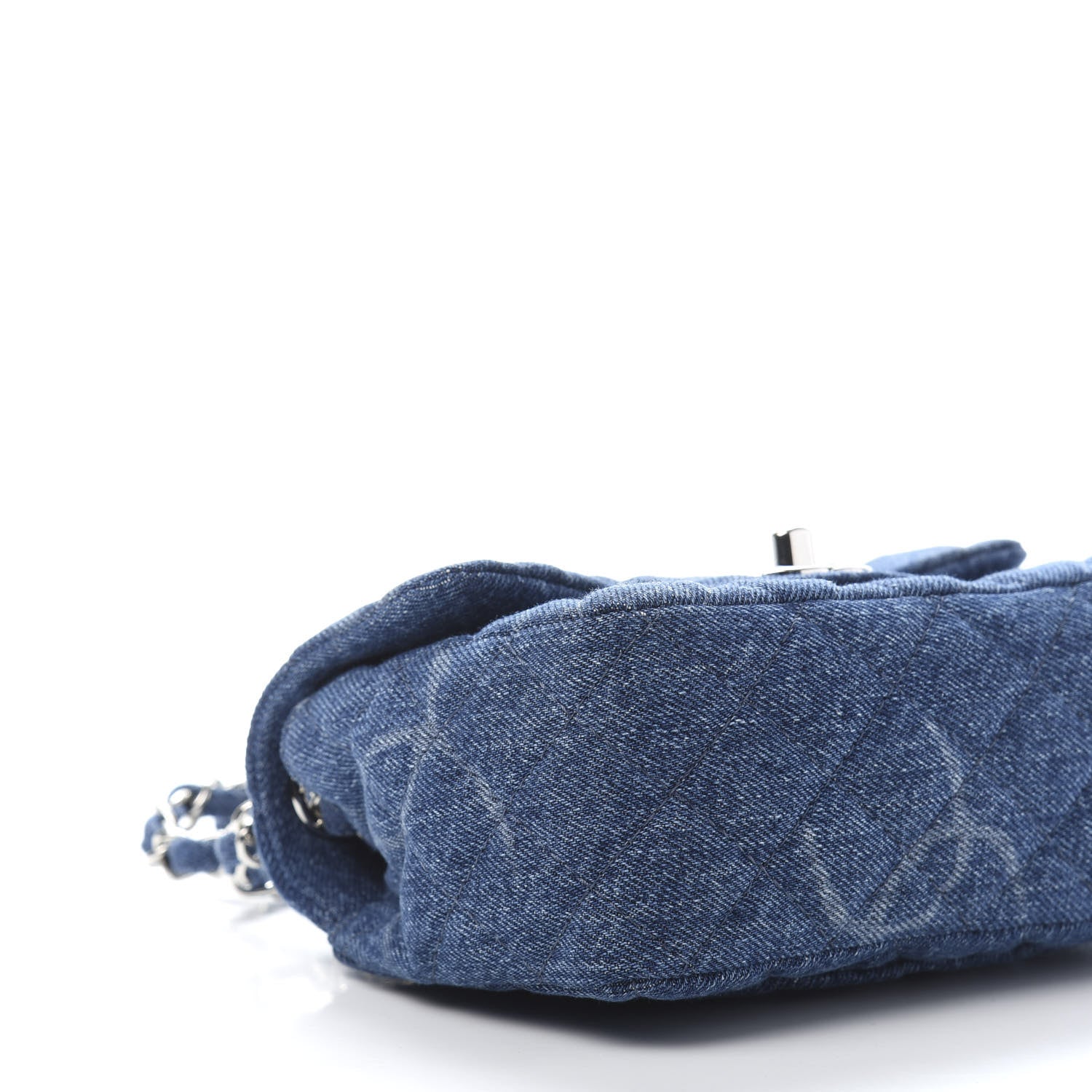Chanel Denim CC Quilted Mini Square Flap Blue 8 of 11
