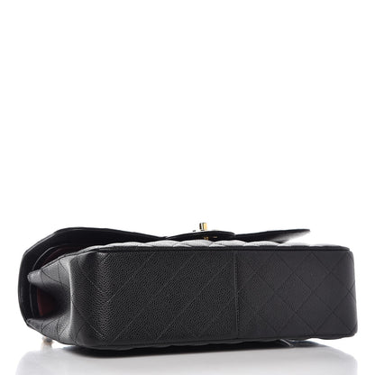 Chanel Caviar Quilted Jumbo Double Flap Black 4 of 7