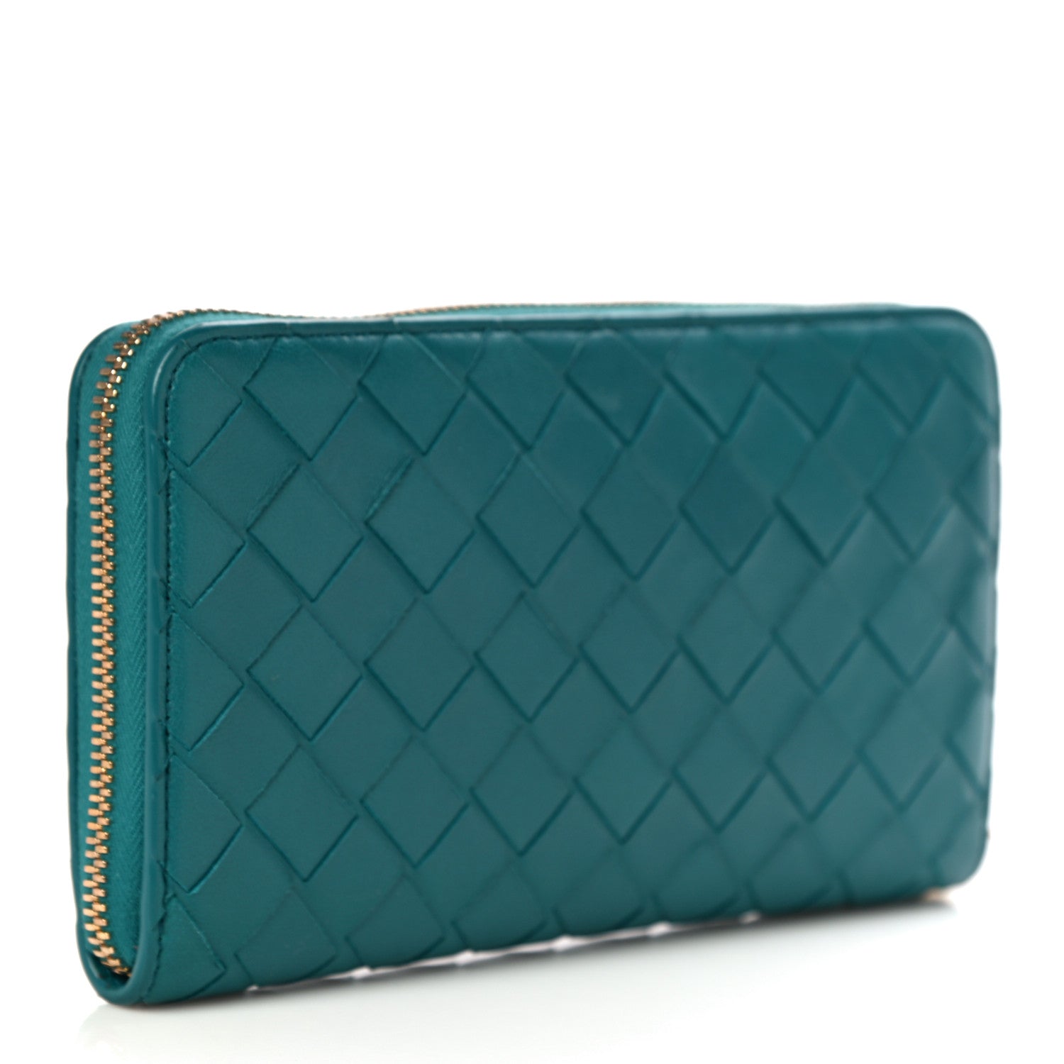 Bottega Veneta Nappa Intrecciato Zip Around Wallet Mallard 3 of 10