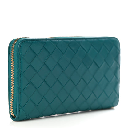 Bottega Veneta Nappa Intrecciato Zip Around Wallet Mallard 3 of 10