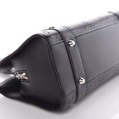 Christian Dior Calfskin Cannage Perforated Small Lady Dior East West Black 8 of 13