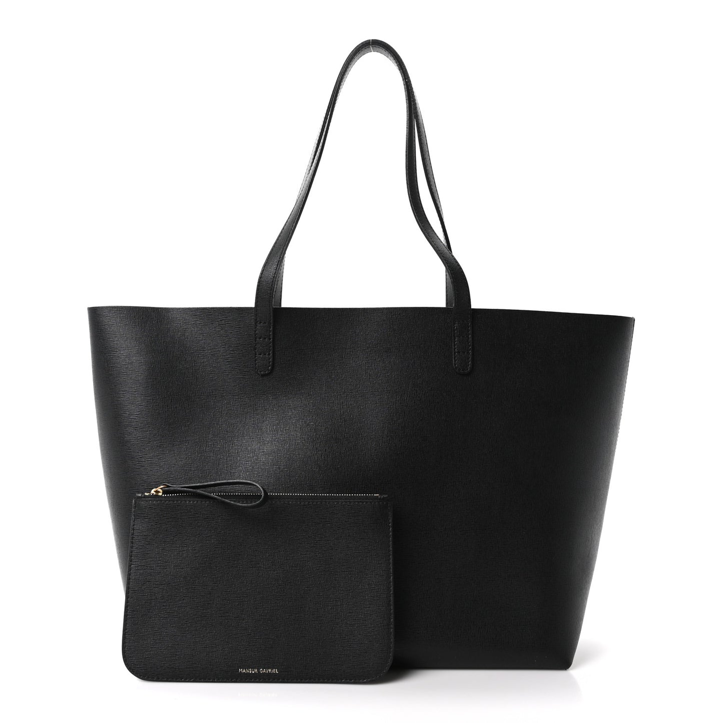 Saffiano Large Shopping Tote Black