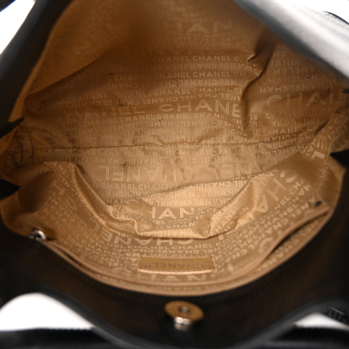Grained Calfskin Tassel Hobo Black