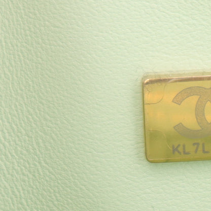 Chanel Caviar Quilted Small Double Flap Light Green 8 of 11